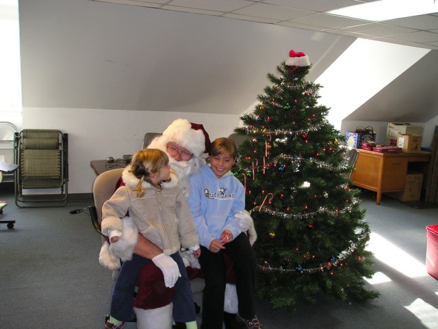 Brook & Samantha Miller tell Santa what they want for Christmas.
