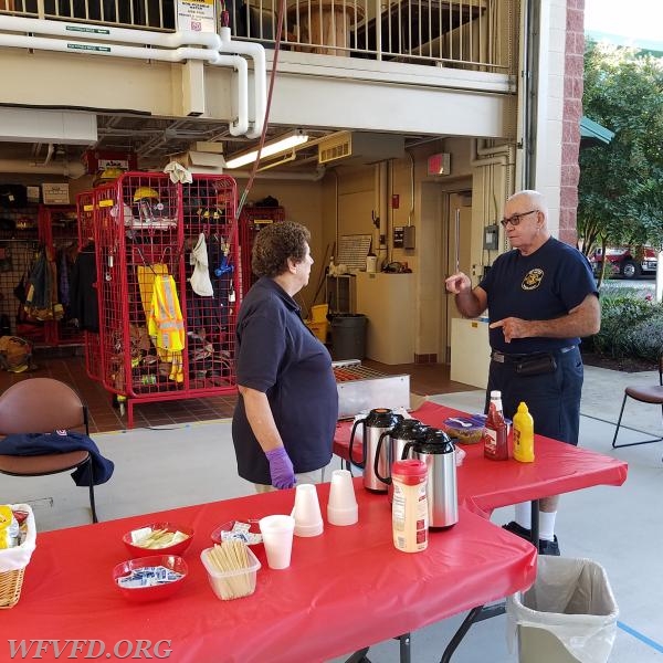 Vendors and Customers enjoyed great food prepared by the auxiliary. 