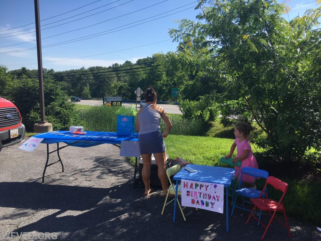 A surprise Birthday at the food truck event! 