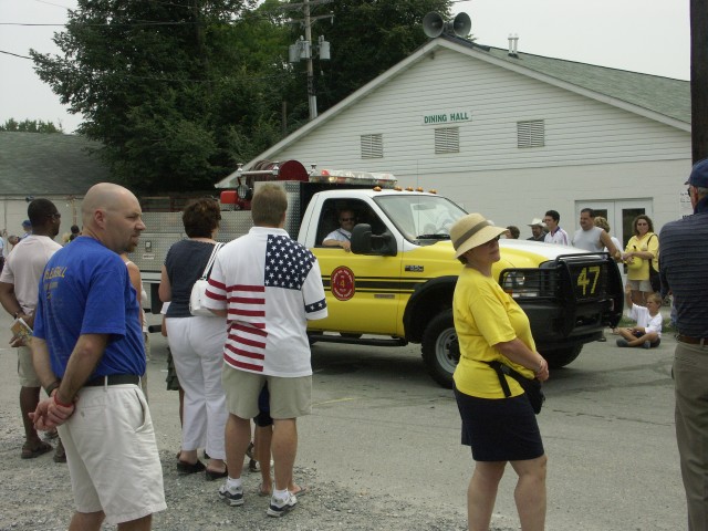 Howard County - Lisbon Volunteer Fire Company - Brush 47 - participates in parade.